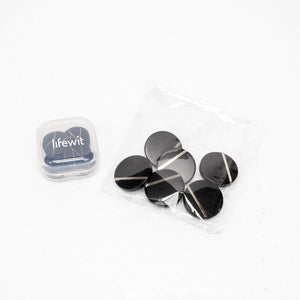 Lifewit Craft Round Large Button 4 Hole DIY Craft Sewing (Black, 1/4" (30mm))