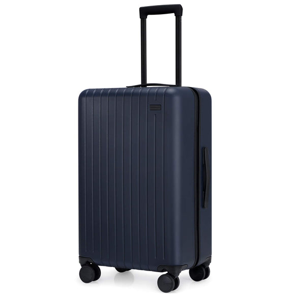 24 inch 26 inch Check in Spinner Luggage Medium Blue