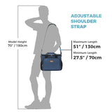 Collapsible Cooler Bag Insulated 24L (40-Can), Large Leakproof Soft Sided Portable Cooler Bag for Outdoor Travel Beach Picnic Camping BBQ Party, Blue