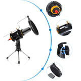 PC Microphone USB Computer Condenser Studio Mic Plug & Play with Tripod Stand & Pop Filter for Chatting/Skype/YouTube/Recording/Gaming/Podcasting for iMac PC Laptop Desktop Windows Computer