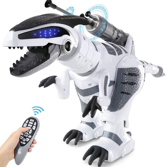 RC Dinosaur Robot Toy, Smart Programmable Interactive Walk Sing Dance for Kids Gift Present