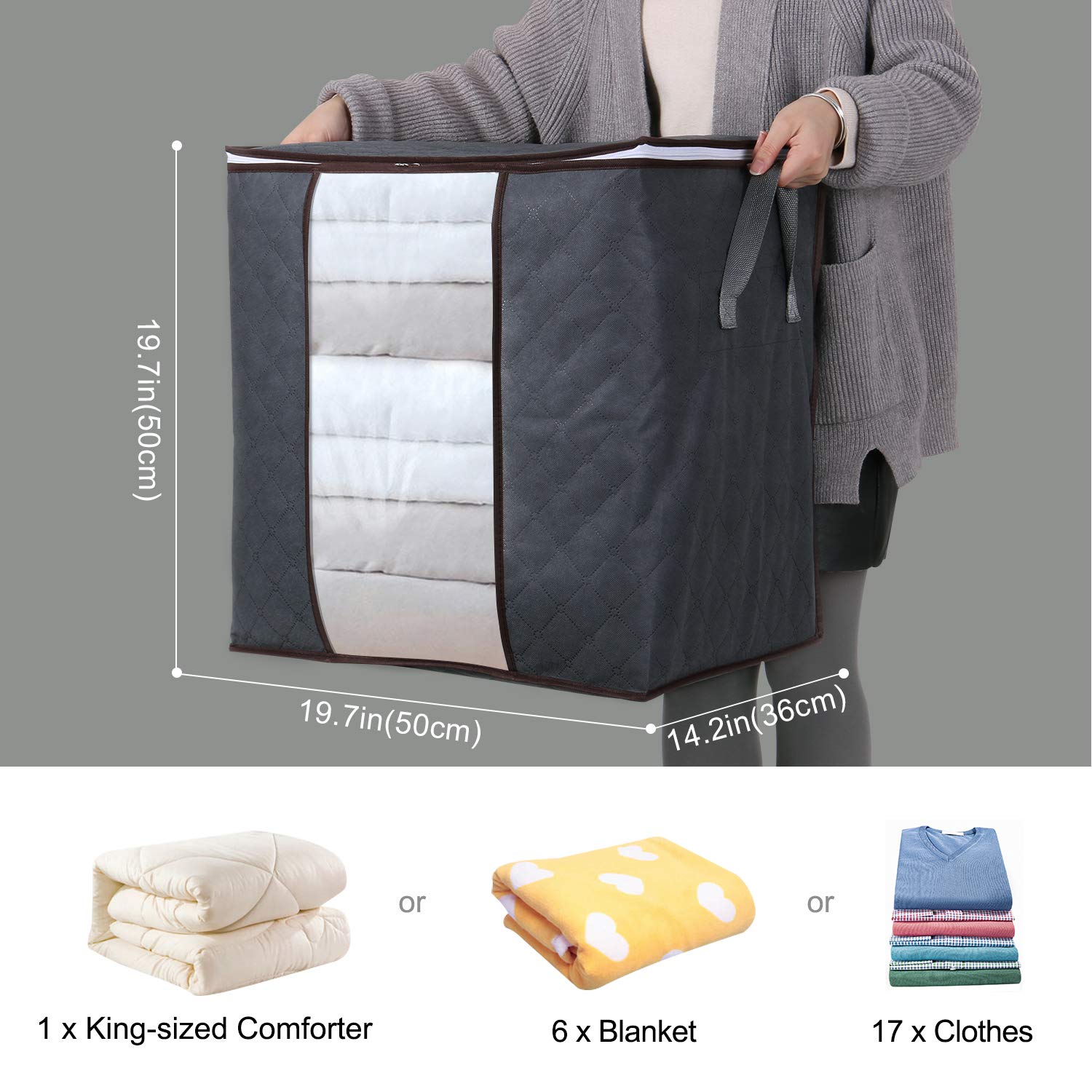  Lifewit Clothes Storage Bag 90L Large Capacity