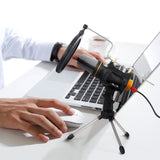 PC Microphone USB Computer Condenser Studio Mic Plug & Play with Tripod Stand & Pop Filter for Chatting/Skype/YouTube/Recording/Gaming/Podcasting for iMac PC Laptop Desktop Windows Computer