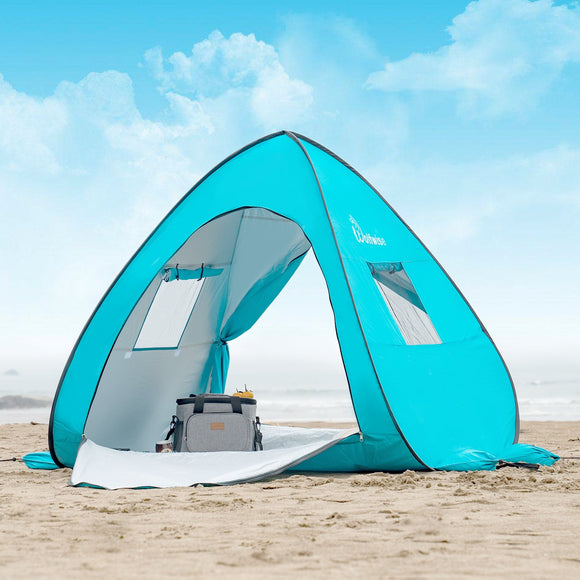 UPF 50+ Easy Pop Up Beach Tent Sun Shelter Quick Instant Automatic Portable Sport Umbrella Baby Canopy Cabana Sun Shade