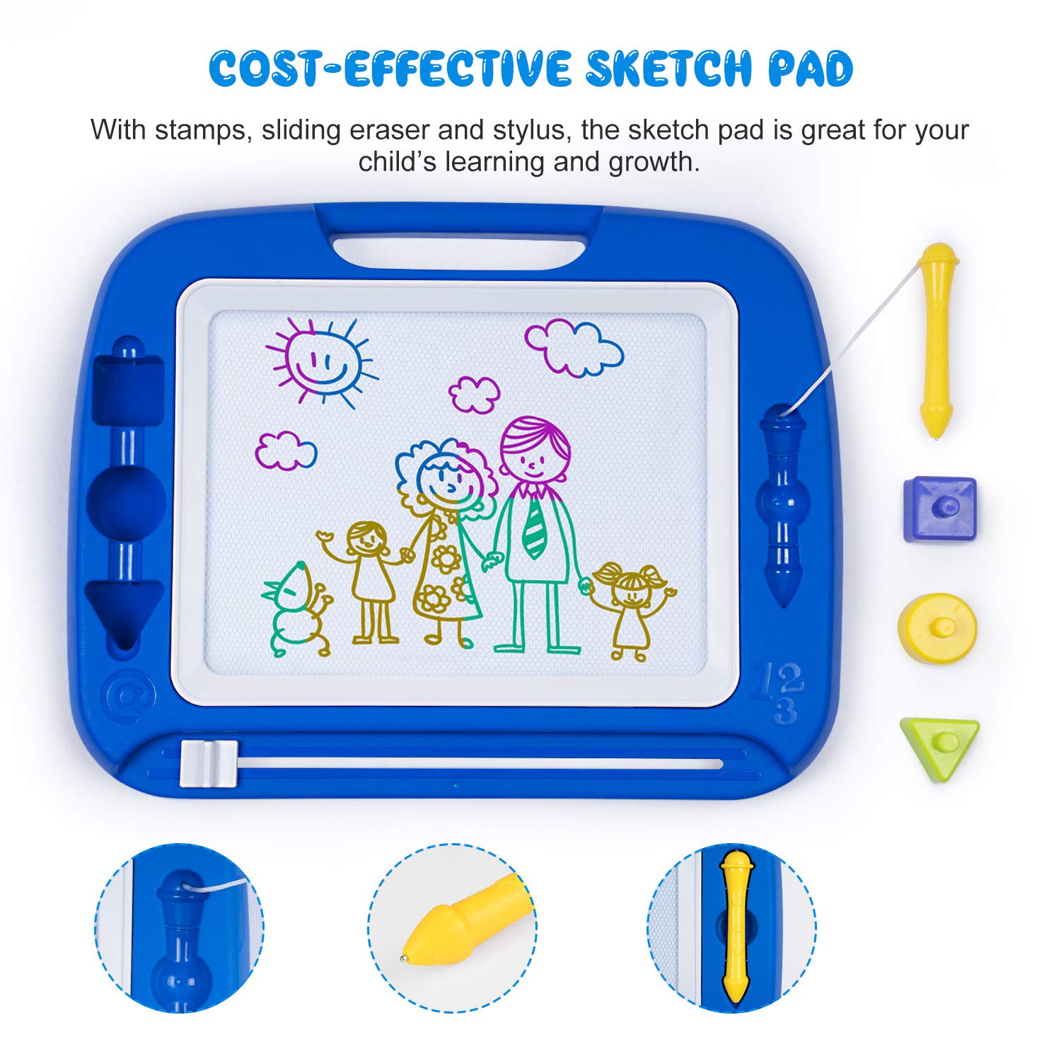 Magnetic Drawing Board Toy for Kids, Large Doodle Board Writing