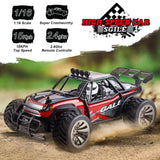 Remote Control Car with 2 Battery, Gift for 6-12 Years Old Kids, 1:16 15KM/H RC Drift Race Crawler Car Toy, Red