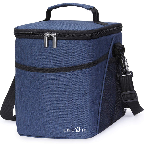 Box for Adult 9L Leakproof Thermal Bento Bag for Work, Blue